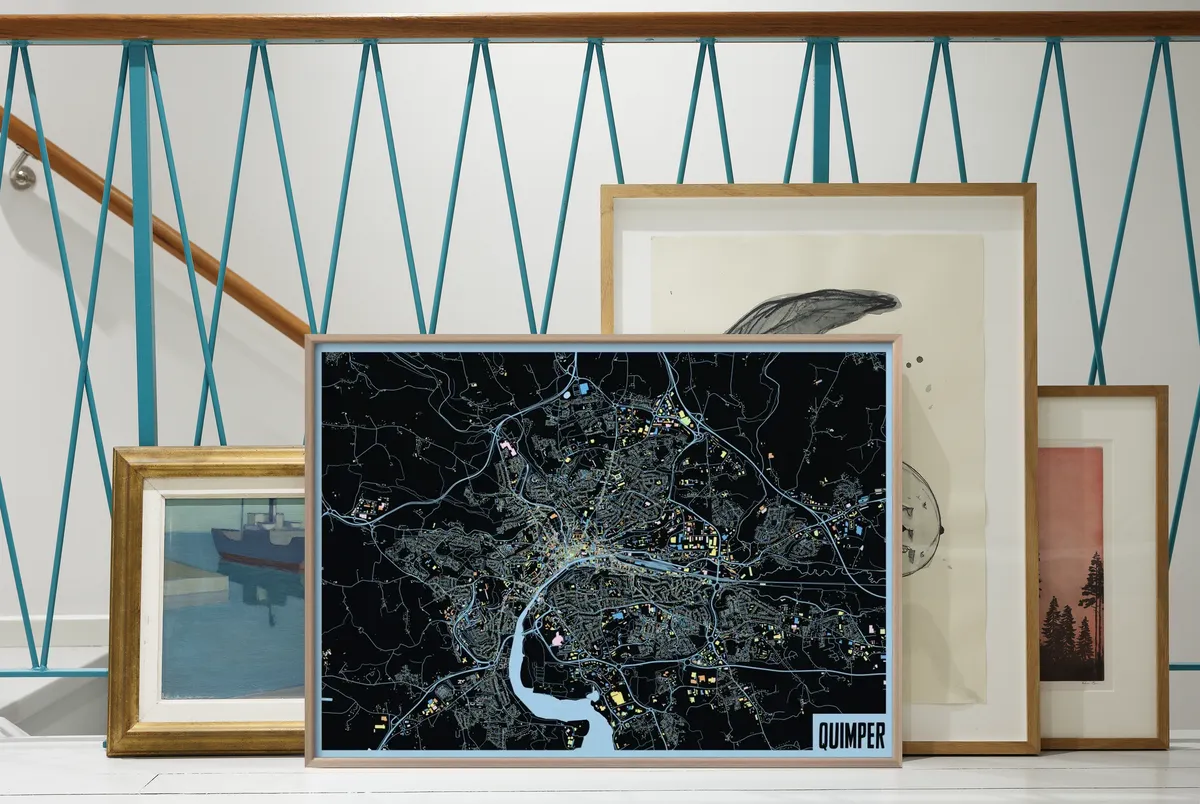 Une affiche de carte aux Cartelier